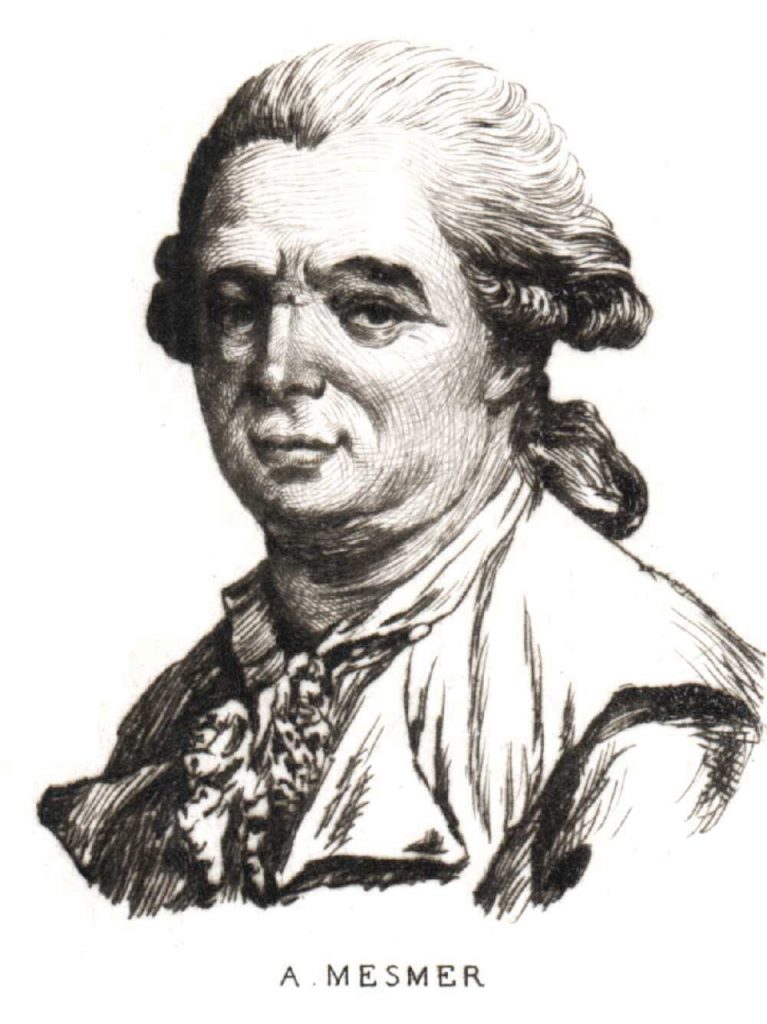This diagram is a portait of Franz Anton Mesmer.